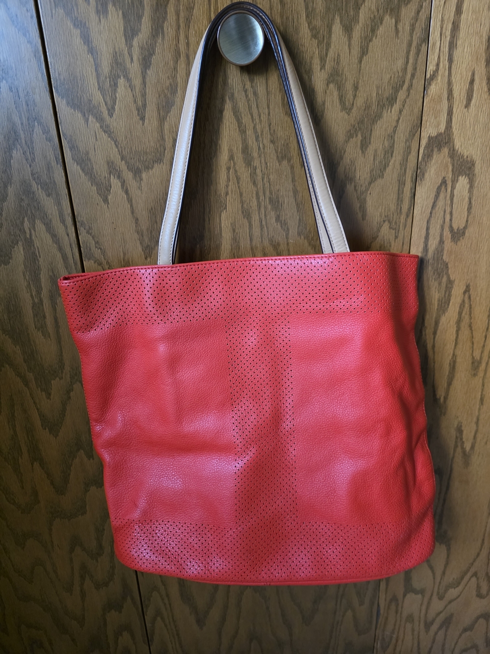 Isaac Mizrahi New York Leather Tote Bag